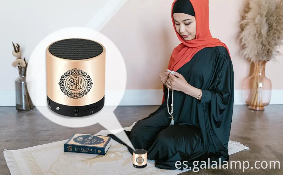 Altavoz de Corán digital con reproductor de MP3 recargable y control remoto